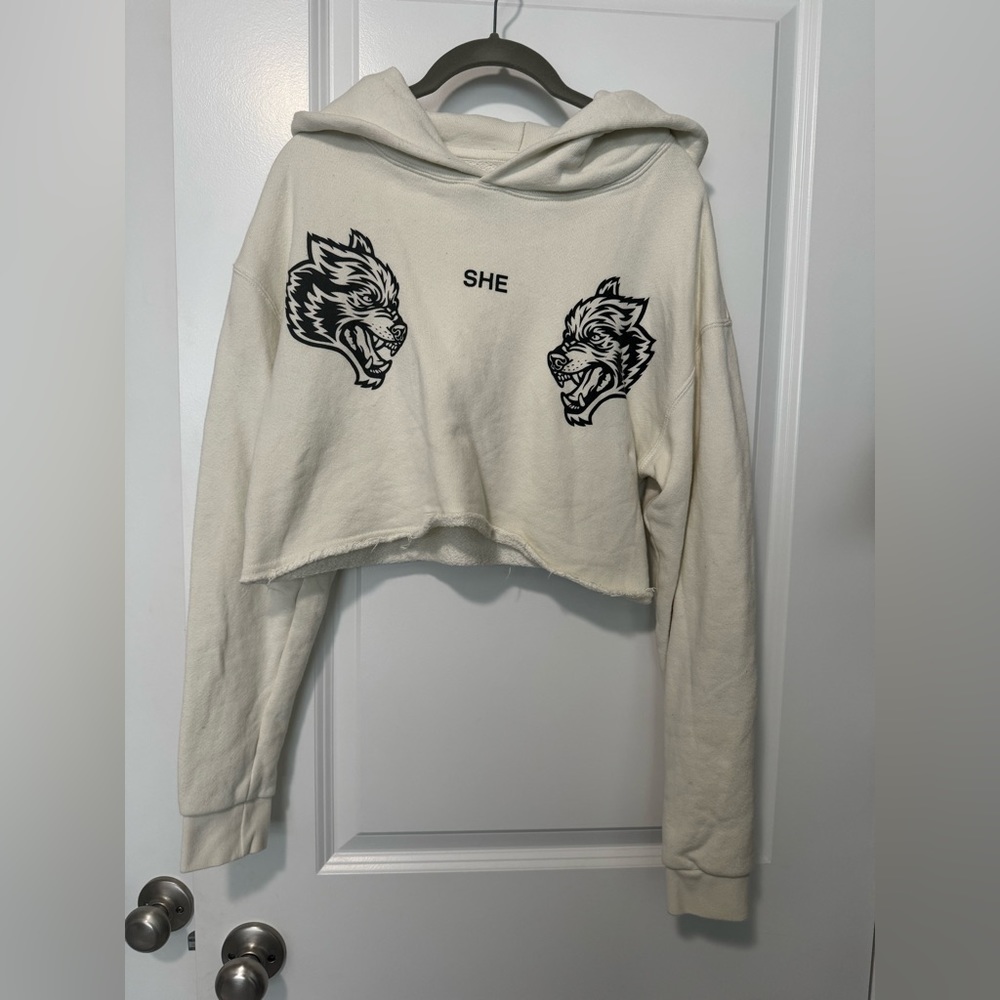 Darcsport hooded crop sweater